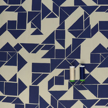 Deadstock Stretch Cotton Sateen - Triangles