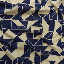 Deadstock Stretch Cotton Sateen - Triangles