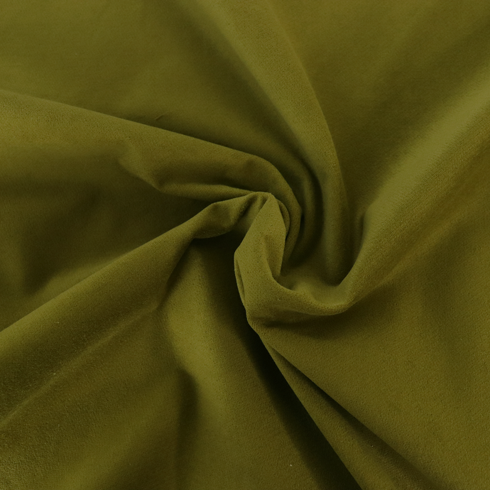 Deadstock Cotton Stretch Velvet - Pear Green