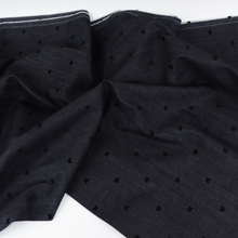 Deadstock Stretch Denim - Bow Polka Dot