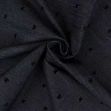 Deadstock Stretch Denim - Bow Polka Dot