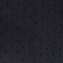 Deadstock Stretch Denim - Flock Polka Dot