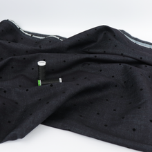 Deadstock Stretch Denim - Flock Polka Dot