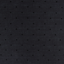 Deadstock Stretch Denim - Flock Polka Dot