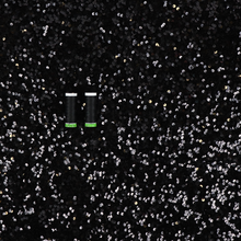 Deadstock Stretch Velvet Sequins - Black