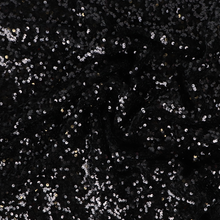 Deadstock Stretch Velvet Sequins - Black