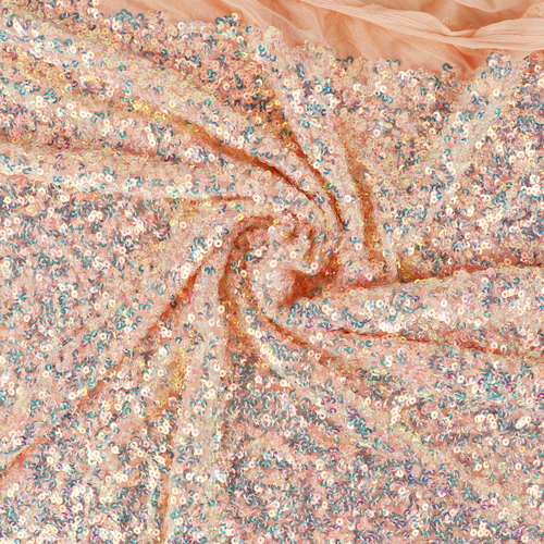 Deadstock Tulle Sequins - Blush