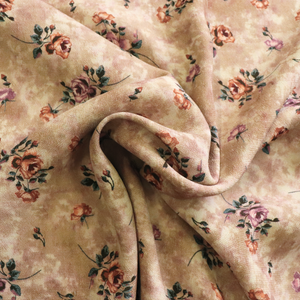 Deadstock Viscose Crepe - Romantic Roses