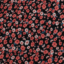 Deadstock Viscose Jersey - Coral Flowers