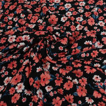 Deadstock Viscose Jersey - Coral Flowers