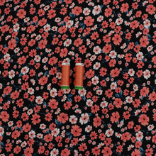 Deadstock Viscose Jersey - Coral Flowers