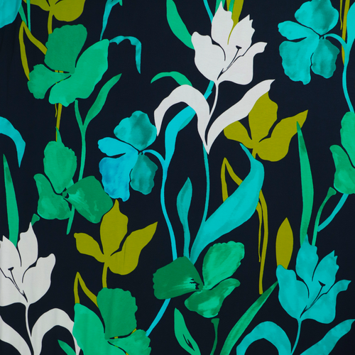 Deadstock Viscose Jersey - Hibiscus