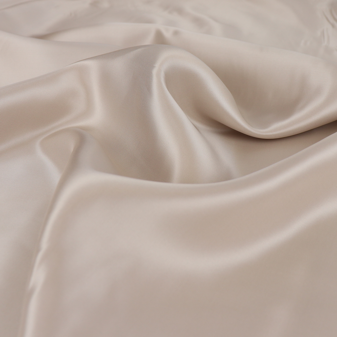 Deadstock Viscose Satin Twill Lining - Mother of Pearl
