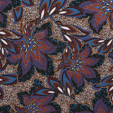 Deadstock Viscose Twill - Star Leaves