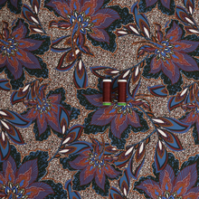 Deadstock Viscose Twill - Star Leaves