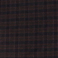 Deadstock Italian Wool Blend - Rum Raisin Check