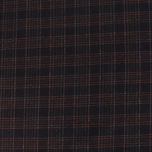 Deadstock Italian Wool Blend - Rum Raisin Check