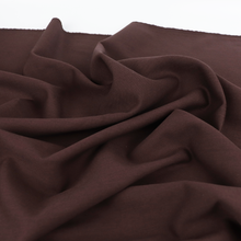 Deadstock Wool Cotton Suiting - Warm Chocolate Brown