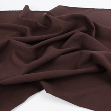 Deadstock Wool Cotton Suiting - Warm Chocolate Brown