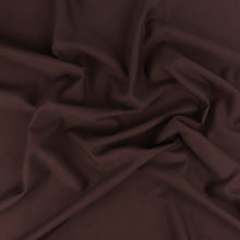 Deadstock Wool Cotton Suiting - Warm Chocolate Brown