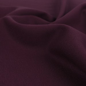 Deadstock Wool Crepe Suiting - Juicy Plum