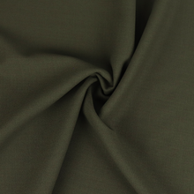 Deadstock Wool Crepe Suiting - Khaki Green