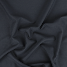 Deadstock Wool Crepe Suiting - Steel Blue
