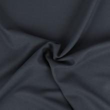 Deadstock Wool Crepe Suiting - Steel Blue