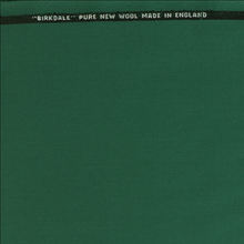 Deadstock Made In England Worsted Wool Suiting - Green