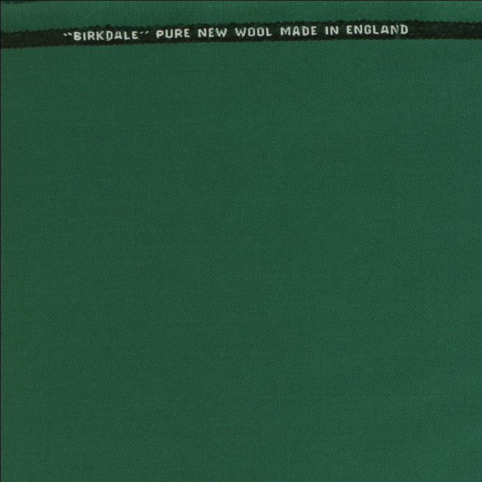 Deadstock Made In England Worsted Wool Suiting - Green