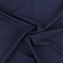 Deadstock Wool Suiting - Blue Tiny Gingham