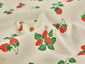 Denim 9oz - Strawberry Fayre - Fabric Godmother