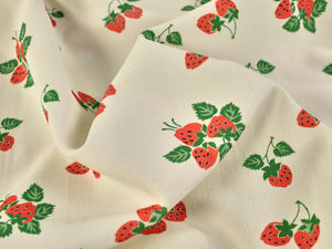 Denim 9oz - Strawberry Fayre - Fabric Godmother