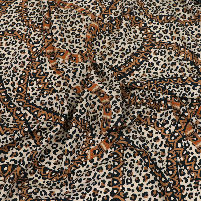 Viscose Lawn with Lenzing™️ EcoVero™️ viscose fibres - Leopard Snake - Sew Me Sunshine UK Exclusive