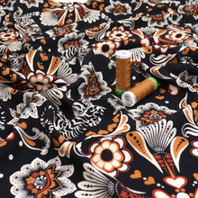 Viscose Lawn with Lenzing™️ EcoVero™️ viscose fibres - Prowling Tiger - Sew Me Sunshine UK Exclusive