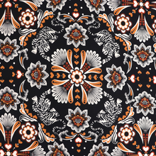 Viscose Lawn with Lenzing™️ EcoVero™️ viscose fibres - Prowling Tiger - Sew Me Sunshine UK Exclusive