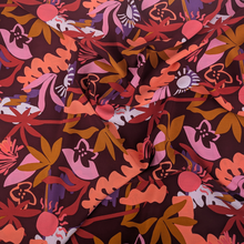 Viscose Lawn with Lenzing™️ EcoVero™️ viscose fibres - Winter Holiday - Maroon