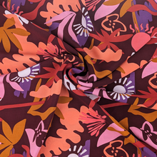 Viscose Lawn with Lenzing™️ EcoVero™️ viscose fibres - Winter Holiday - Maroon