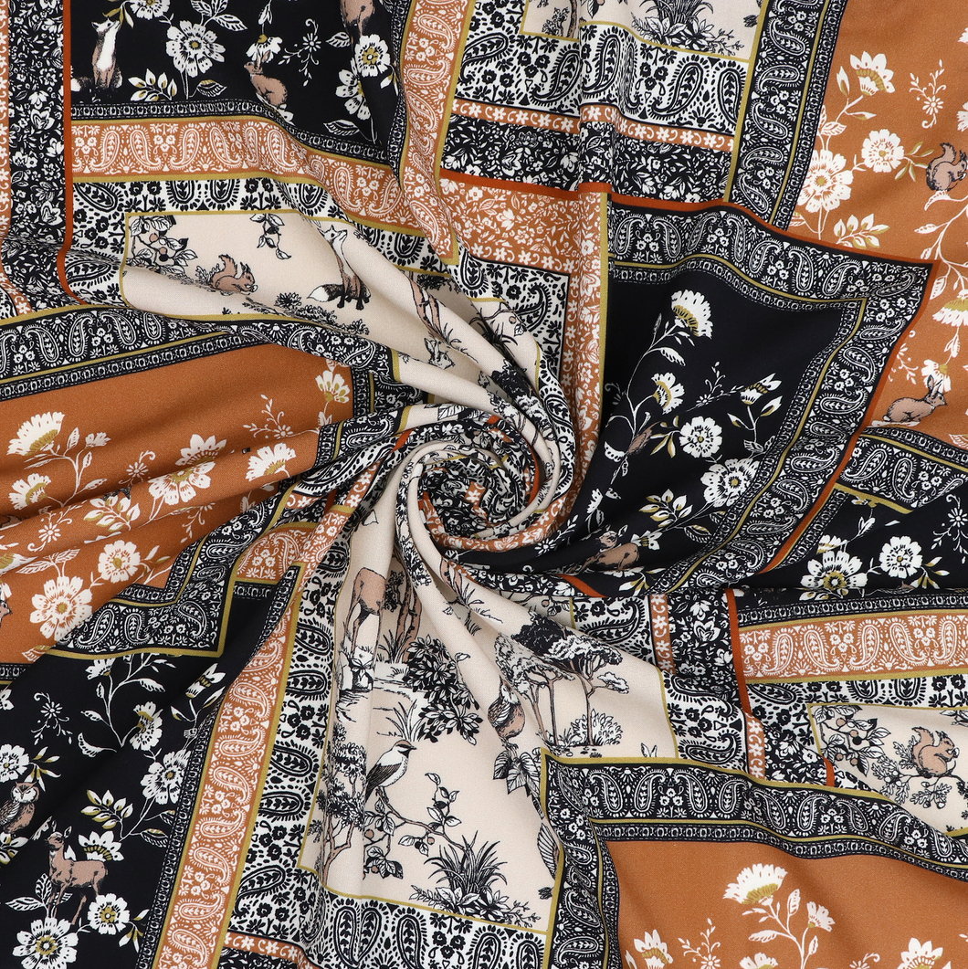 Viscose Lawn with Lenzing™️ EcoVero™️ viscose fibres - Winter Woodland - Sew Me Sunshine UK Exclusive