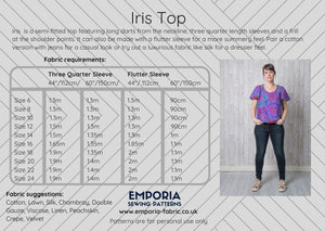 Emporia Patterns  - Iris Top