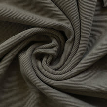 Cotton Ottoman Rib Jersey - Myrtle Green - END OF BOLT 96cm