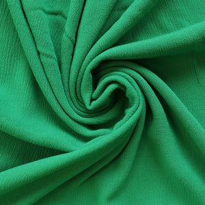 Viscose Crepe - Green - END OF BOLT 128cm