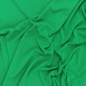 Viscose Ribbed Jersey Knit - Bright Green