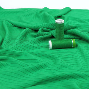 Viscose Ribbed Jersey Knit - Bright Green