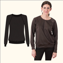 Cotton Sweatshirt Brushed Jersey - Espresso Brown