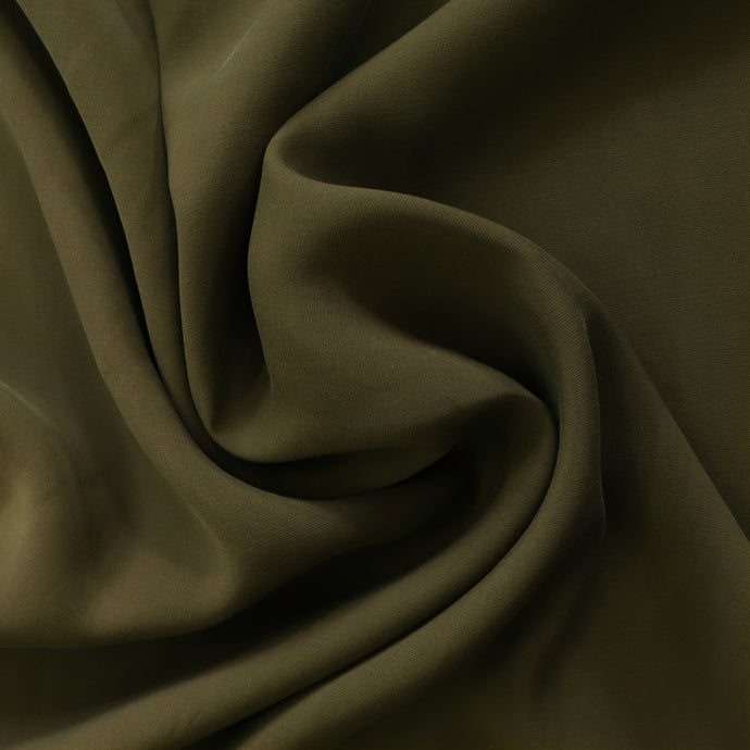 Sandwashed Viscose - Olive Green - END OF BOLT 105cm