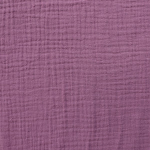 Cotton Double Gauze - Purple Mauve - END OF BOLT 36cm