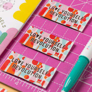 Little Rosy Cheeks - Pack Of 6 Sewing Labels - Love Yourself Revolution