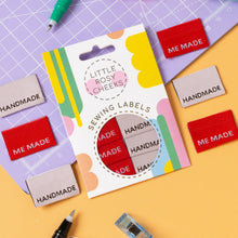 Little Rosy Cheeks - Pack Of 6 Sewing Labels - Me Made / Handmade Ribbed