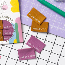 Little Rosy Cheeks - Pack Of 6 Sewing Labels - Authentic / One Of A Kind Ribbed